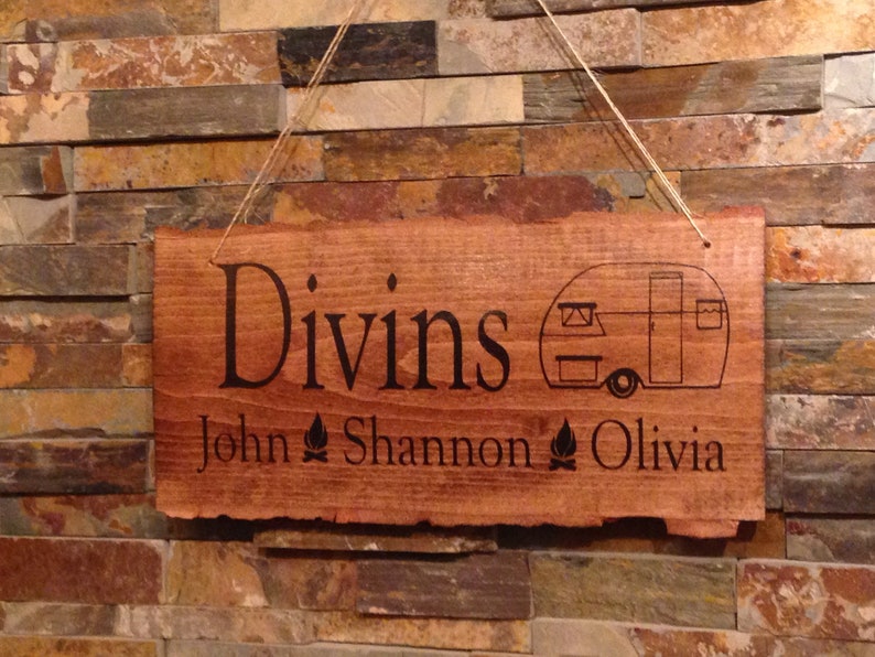 last name sign rustic sign personalized rustic camper sign Personalized camp sign- camper sign personalized rustic camping sign