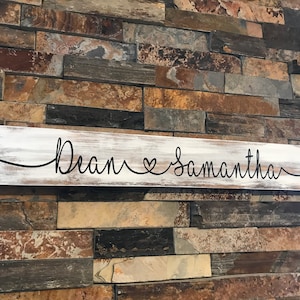 Custom sign - 1st name sign - lovers sign- personalized sign - wedding - anniversary - engagement - sign for gay couple - love matters