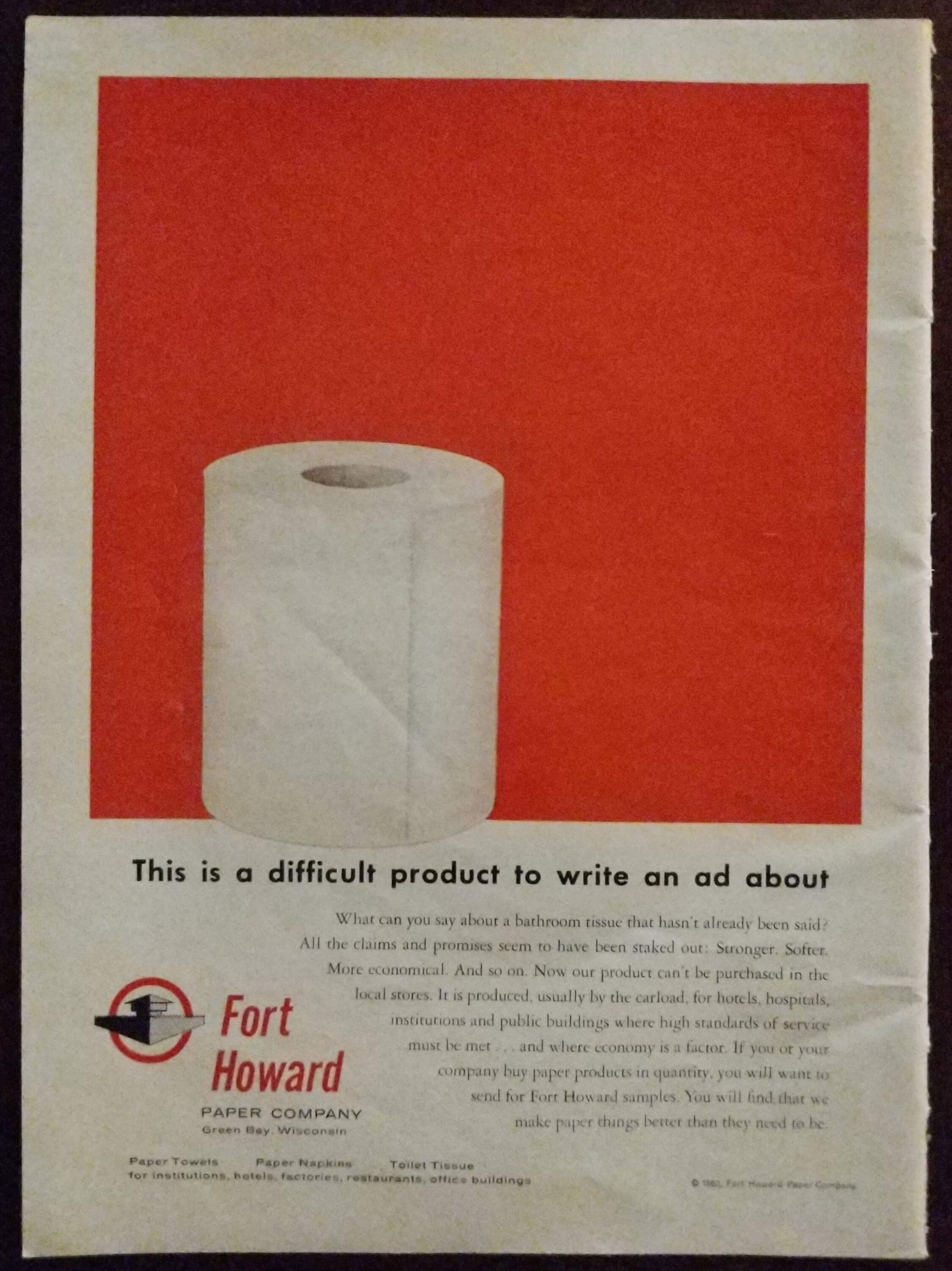 Original 1960s Era Toilet Paper Magazine Advertisement Fort Etsy