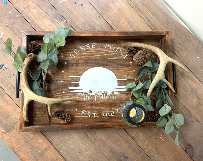 Custom serving tray 16.5\u201dx24\u201d