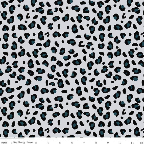 Leopard Teal by Kate Blocher See Kate Sew for -