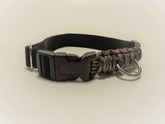 camo paracord dog collar