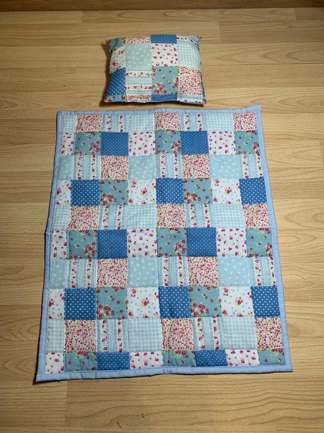 Dolls Pram Quilt and Pillow Set Etsy