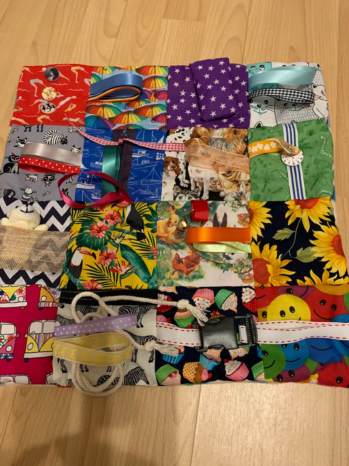 Dementia Alzheimer's Fidget Blankets Handmade Etsy