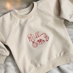 Christmas Jumper Personalised Baby Christmas Outfits for infants Holiday Sweatshirt