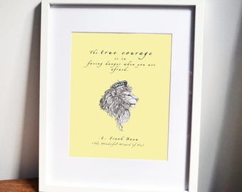 Wizard Of Oz Print Nursery Art Children S Bedroom Decor Etsy