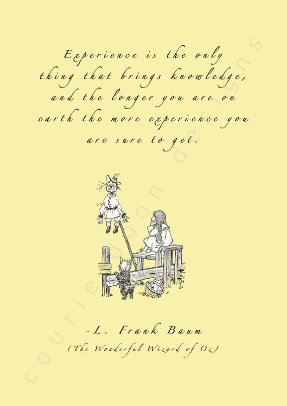 Wizard Of Oz Print Nursery Art Children S Bedroom Decor Boy S Art Girl S Art Dorothy Scarecrow Print Motivational Print Book Print