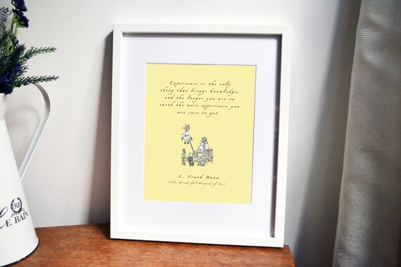 Wizard Of Oz Print Nursery Art Children S Bedroom Decor Boy S Art Girl S Art Dorothy Scarecrow Print Motivational Print Book Print