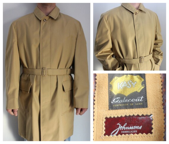 yellow trench coat mens