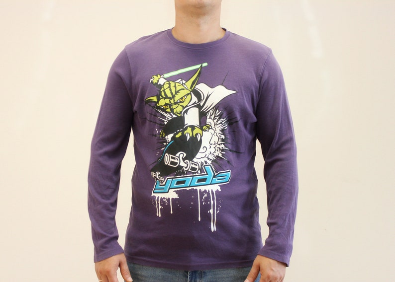 Star Wars Yoda Sweatshirt Cotton Sweatshirt Made in 2013