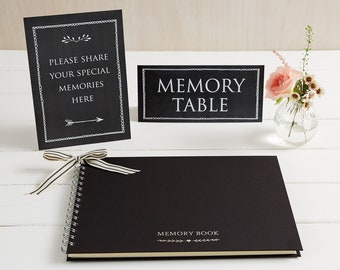 Personalised A4 Book Of Condolence,Memory Book Lovely Embossing Personalised A4 Book Of Condolence,Memory Book Lovely Embossing