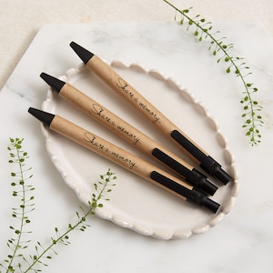 Share a Memory Kraft Funeral Pens - Ideal for Condolence Book, Celebration of Life, Memorial, Remembrance