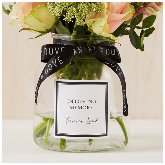 Set of 2 In Loving Memory Auntie Spiked Memorial Grave Flower Vases