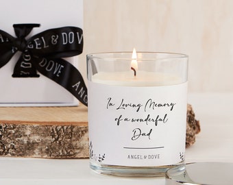 Remembrance Candle – In Loving Memory of Dad, Sympathy Gift