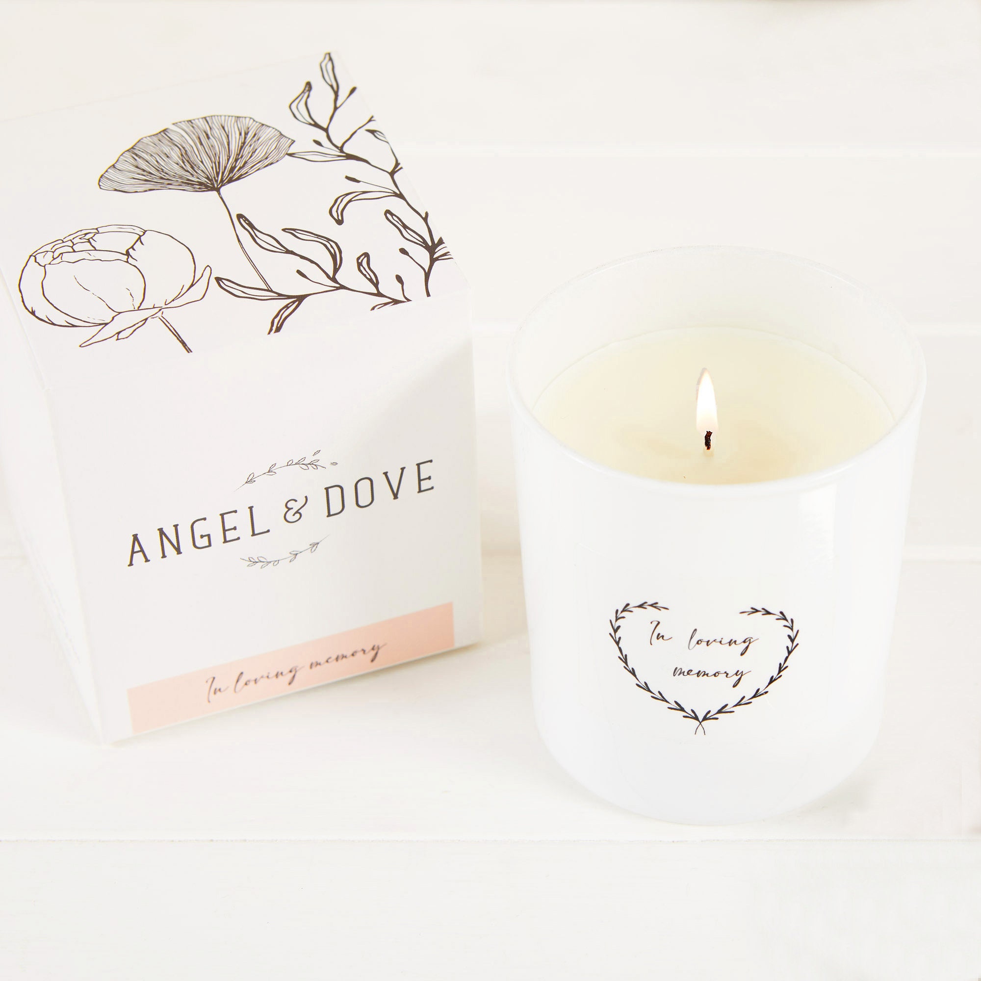 In Loving Memory Remembrance Candle for Funeral or Sympathy Etsy UK