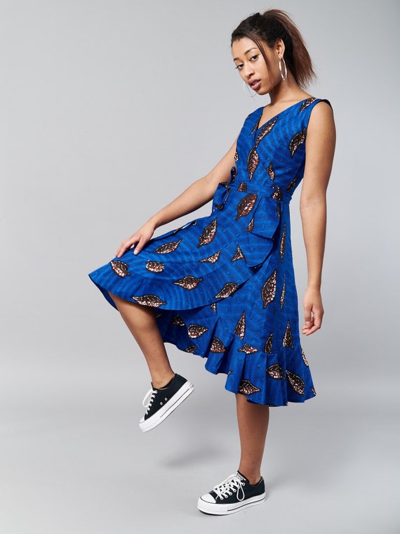 kitenge wrap dress