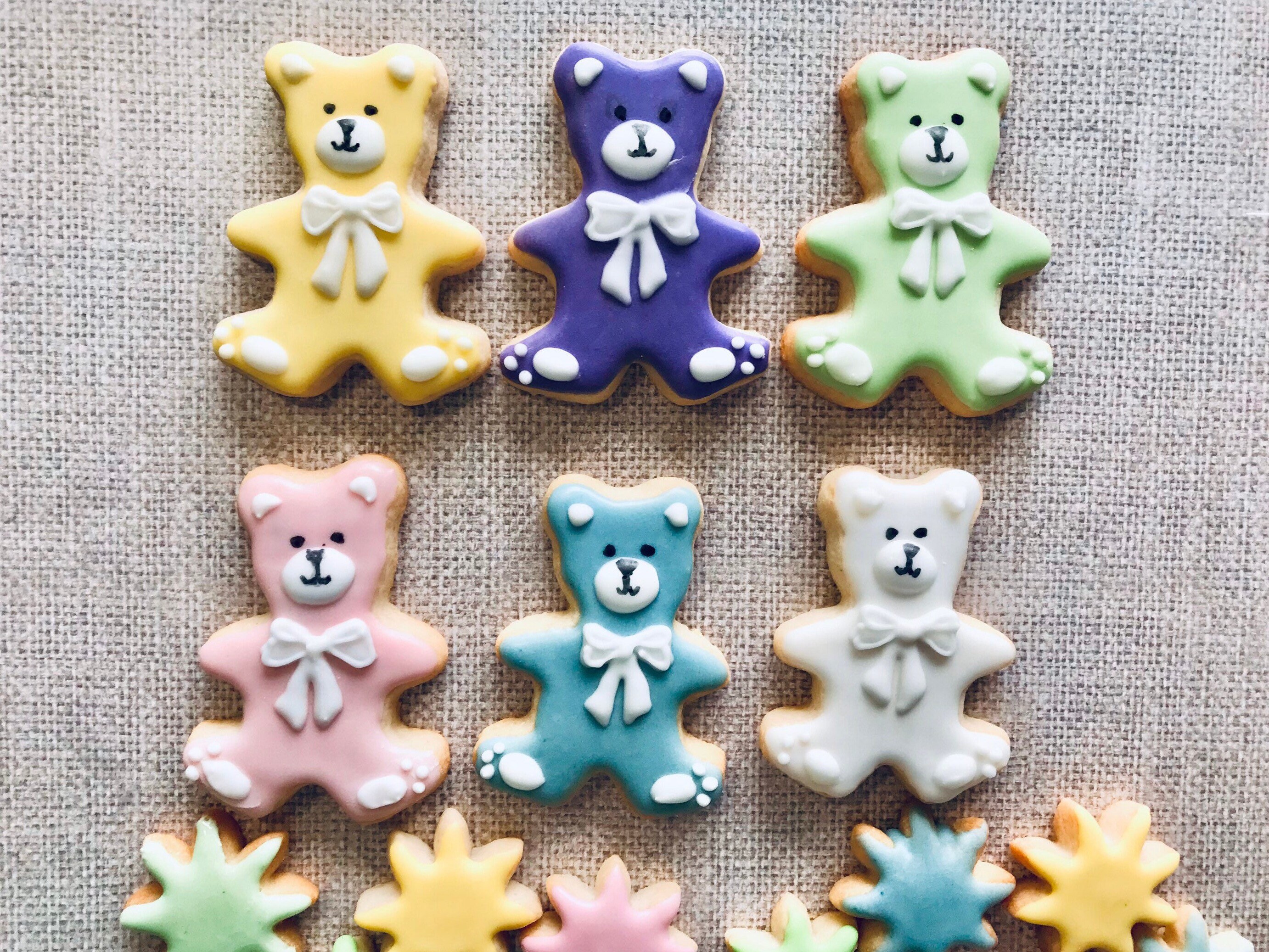 Little Bear Cubs Sugar Cookies, Birthday Cookies, Baby Shower Cookies ...