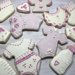 Girl Baby Shower Cookies, Baby Shower favor, Baby Girl Announcement