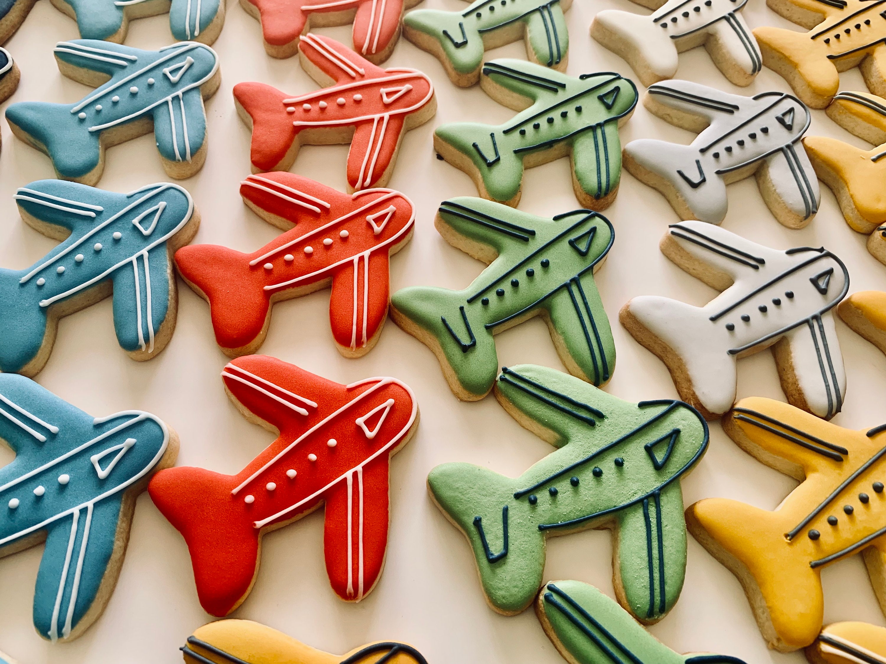 Aviation, Airplane Sugar Cookies, Pilot Gift, Baby Shower, Airplane