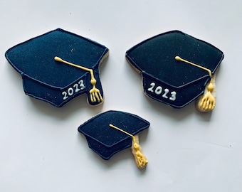 Graduation Cap Sugar Cookies