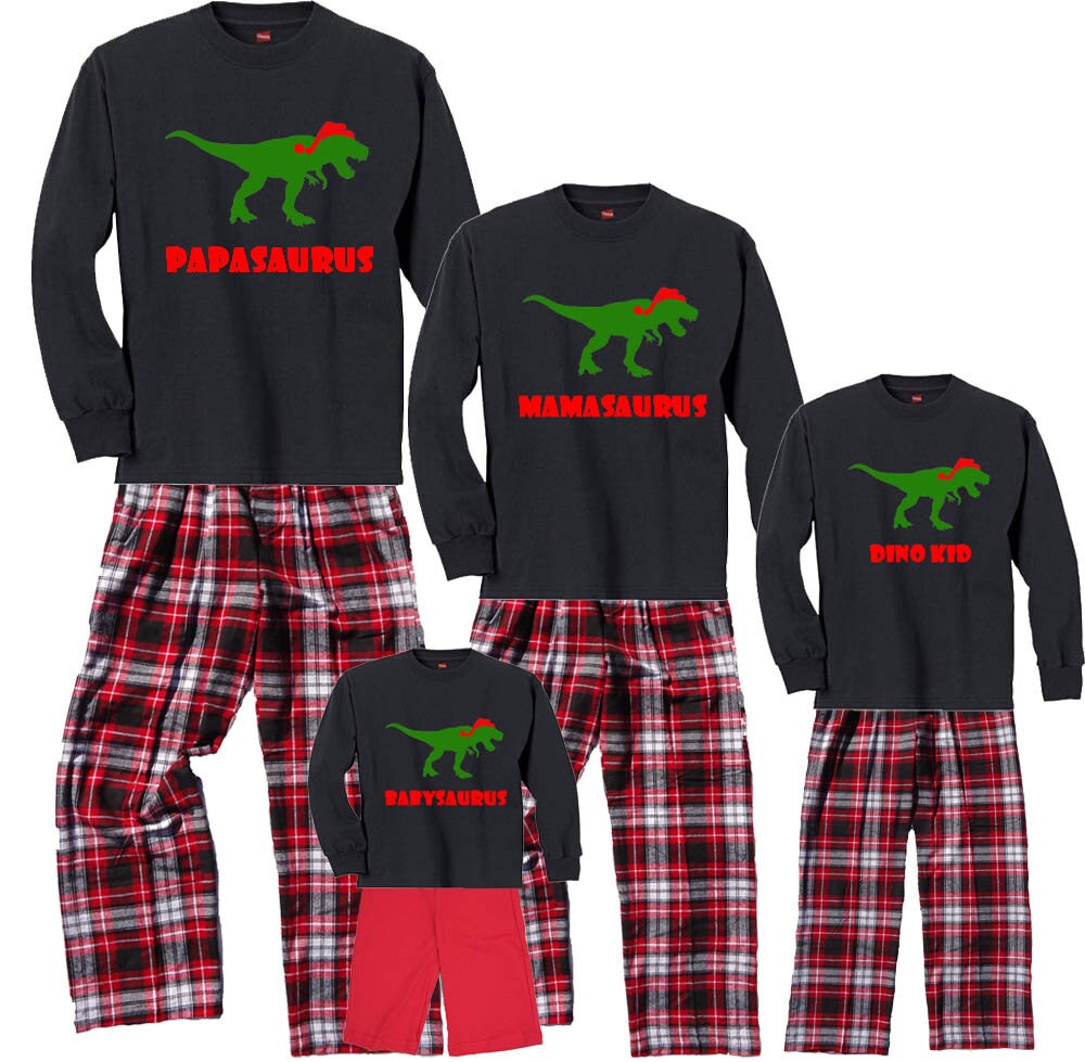 Dinosaur Christmas Pajamas 