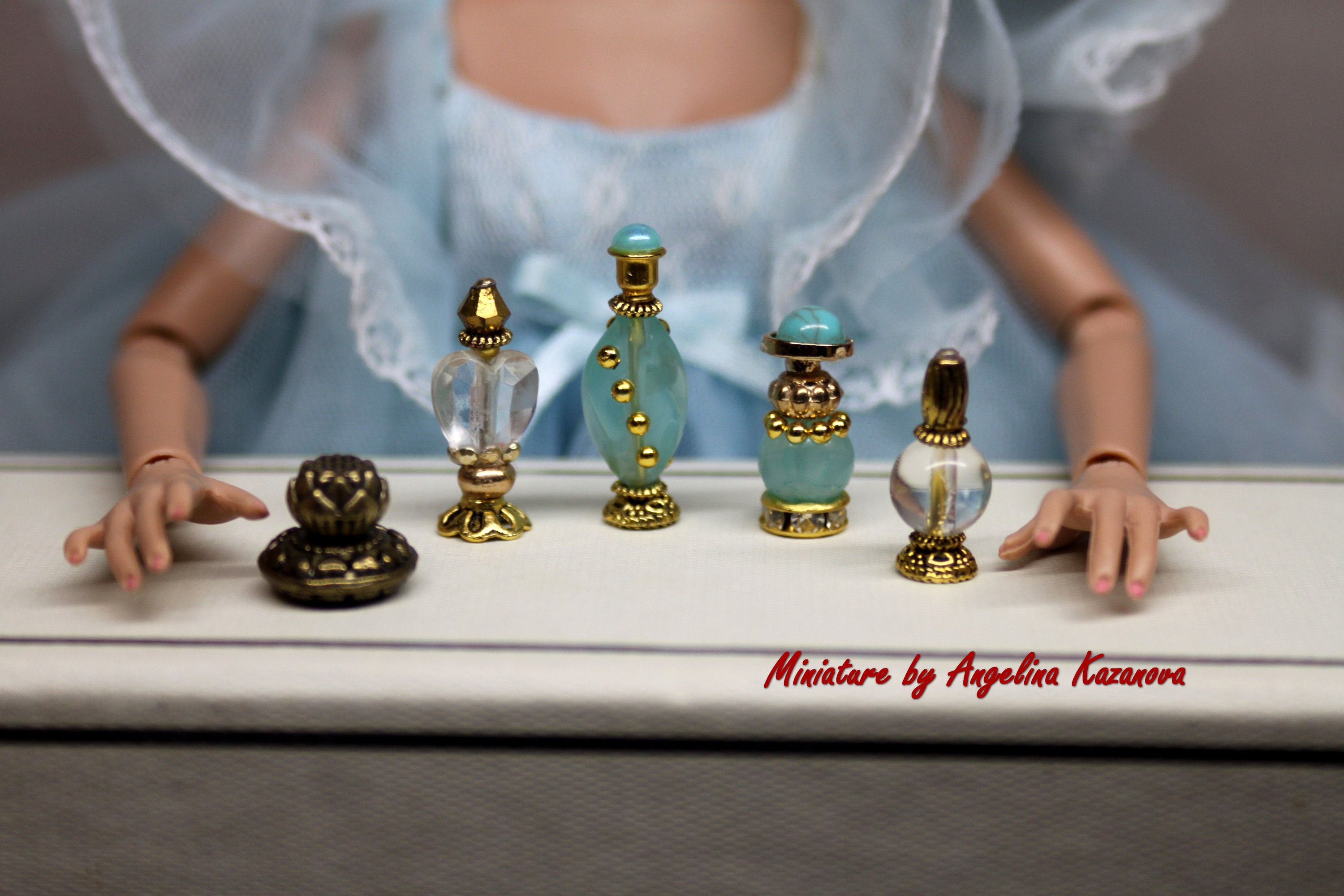 Dolls Accessories 5 Miniature Perfume Bottles for Fashion Etsy