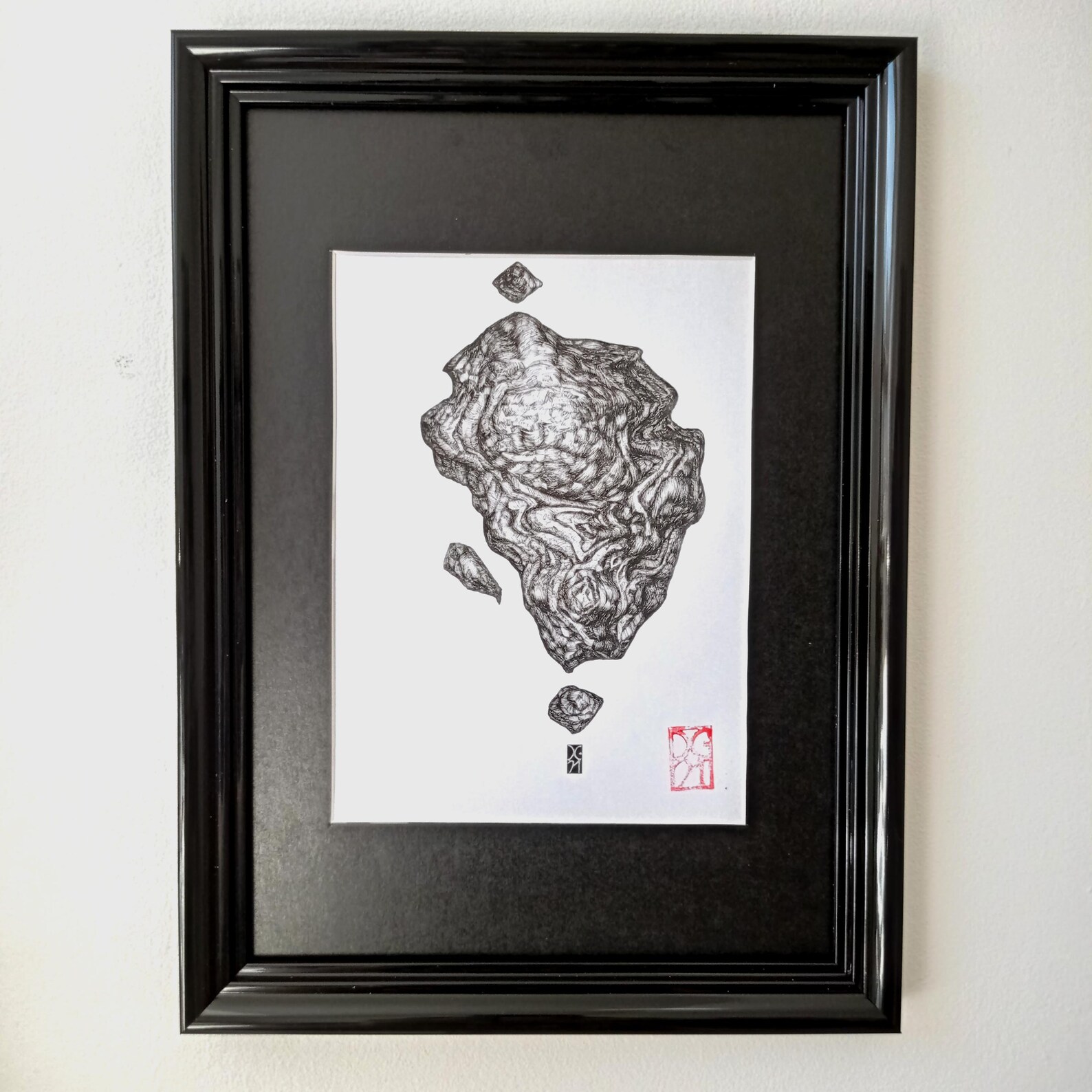 Ink Drawing on Bristol Paper Original Work stone Etsy