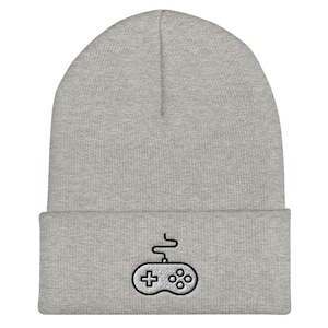 Game Controller Graphic Embroidered Cuffed Beanie
