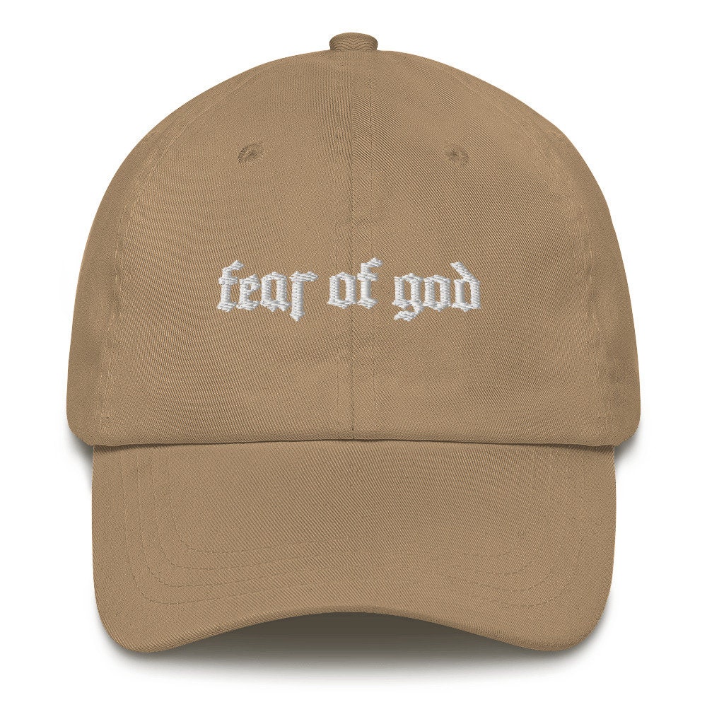 Fear of God | Old English Font Graphic Embroidered Dad Hat