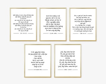 Classic Rock Digital Print Bundle, Classic Rock Songs, Classic Rock Lyrics, Classic Rock Lyric Art