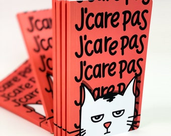 Carnet de notes «J'care pas» - Petit - Pages lignées