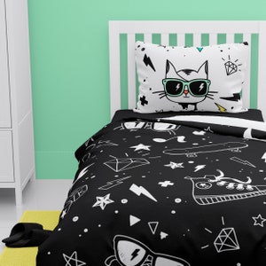 Duvet Cover - Punk / Black-White