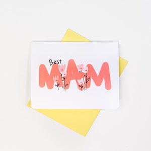 Carte de fête des mères - Best Mam