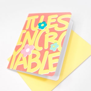 Carte de vœux - Tu es incroyable