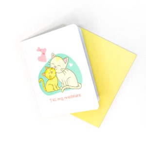 Carte Fête des mères - Chats