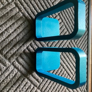 Digital "0" Bookend Set, Metallic Aqua Green