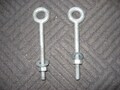 3/8" Galvanized Forged Eyebolts, Set