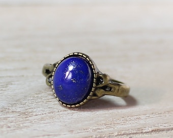 Ring Lapis Lazuli Vintage-Look