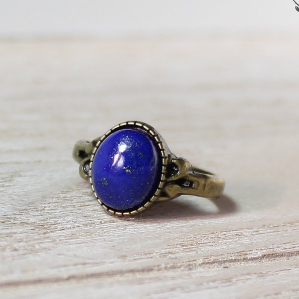 Ring Lapis Lazuli Vintage-Look