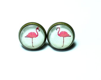 Ohrstecker  Flamingo