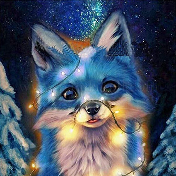 Fox Face Diamond Painting Animal DIY Design Embroidery House Decoration  Portrait