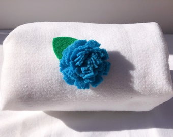 BLUE FLOWER ONLY for felt headband including crown, Tiara, and Wide