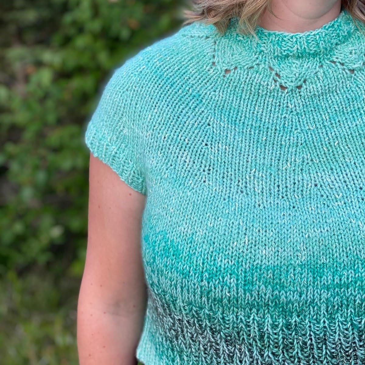 Knitted Yoke T Shirt - Etsy