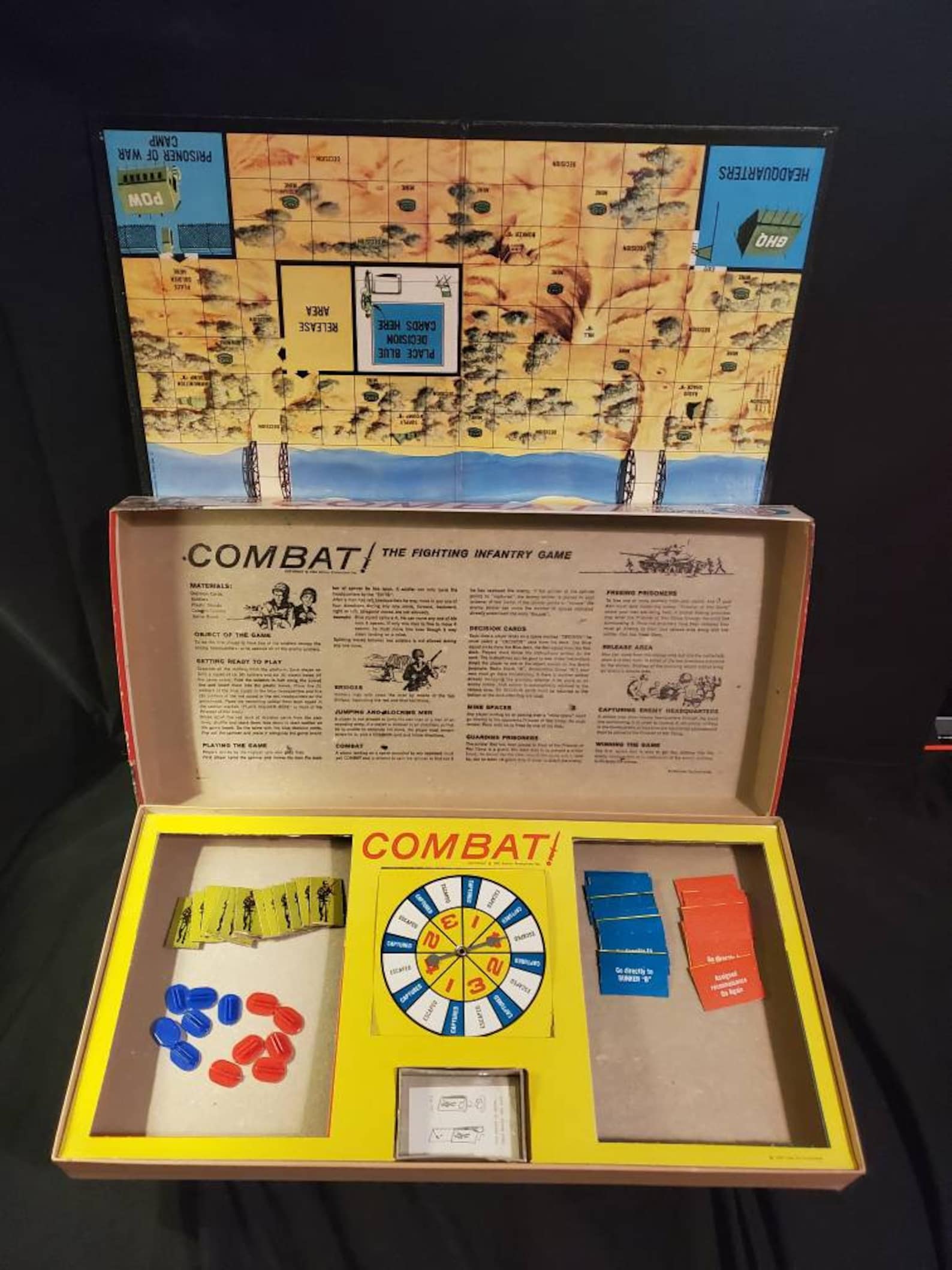 Combat Board Game Ideal Combat Board Game Combat Tv Show Etsy