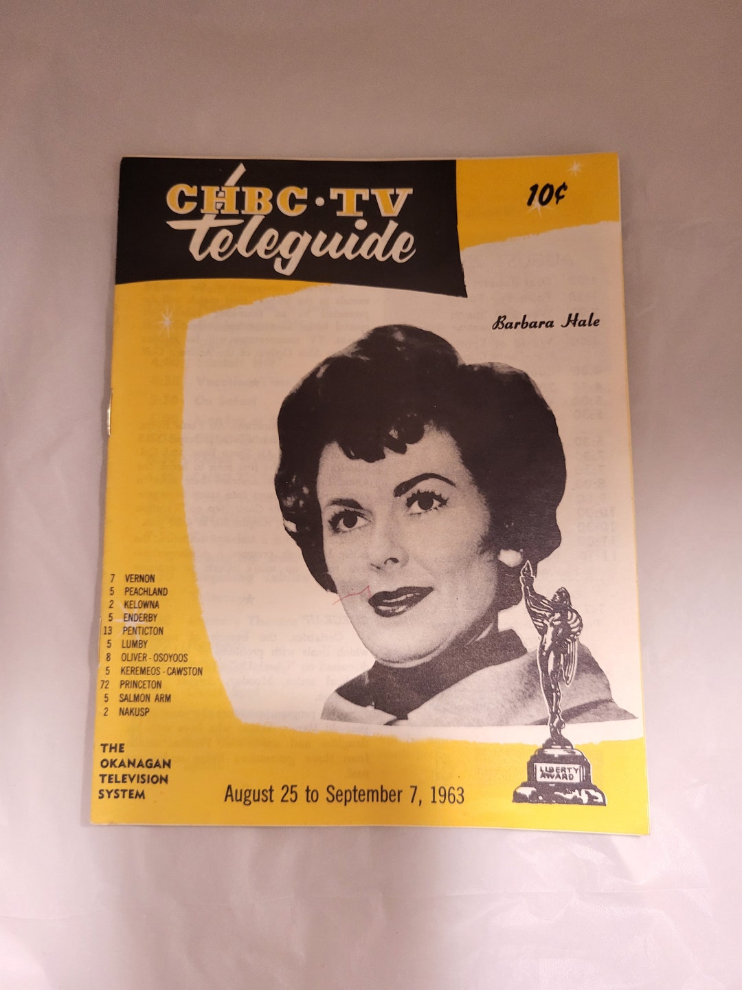 Teleguide Barbara Hale Vintage Tv Guide Teleguide Perry Etsy
