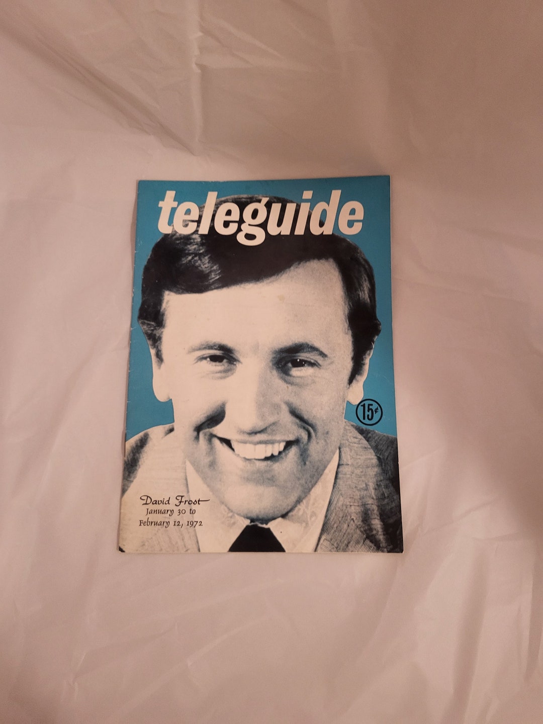Teleguide David Frost, Vintage Tv Guide, Okanagan Teleguide, Vintage Tv
