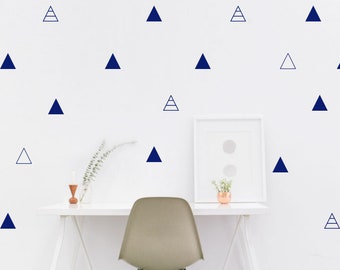 Triangle Wall Decals, Vinyl Wall Decor, Geometric Wall Decals, Nursery Wall Stickers, Baby Room Decor, Cute Geometric Vinyls, Gift