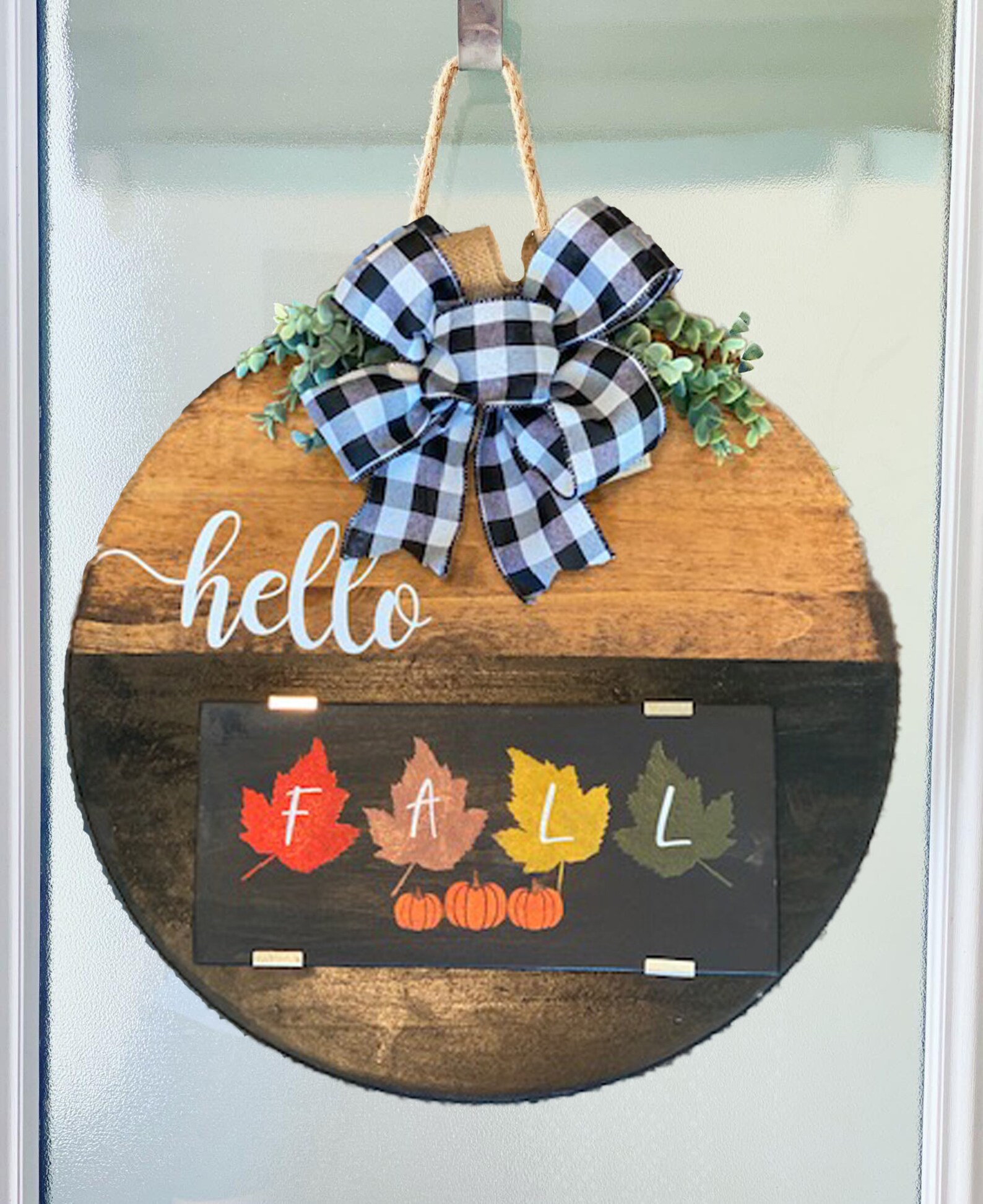 Interchangeable Seasonal Door Sign Fall Door Sign Winter Etsy
