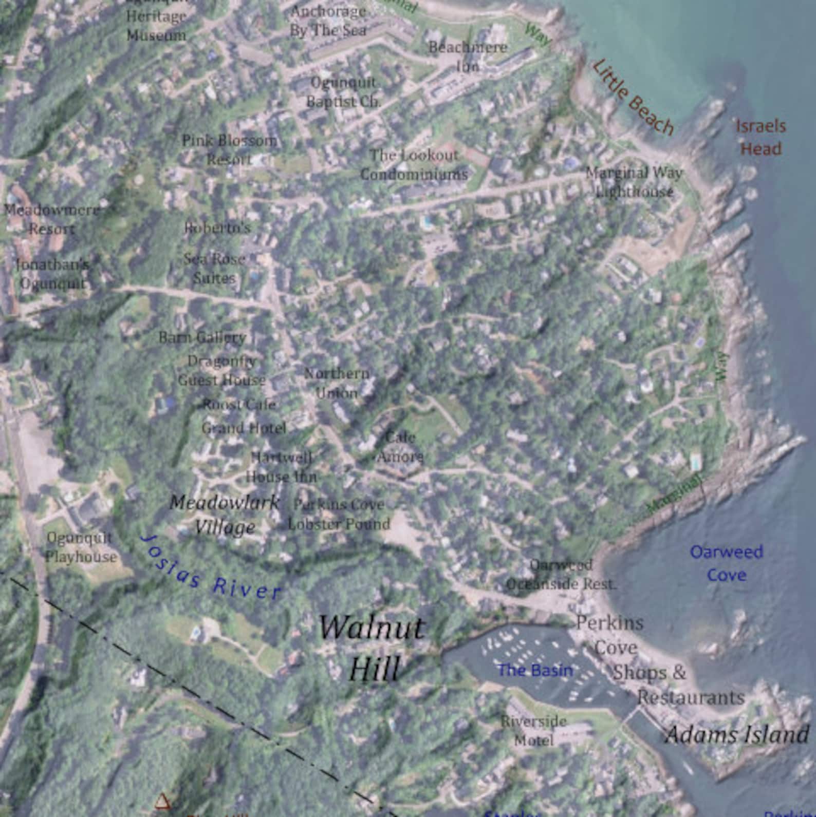 Coastal Ogunquit Maine Relief Map - Il 1588xN.1099978232 C5d7 