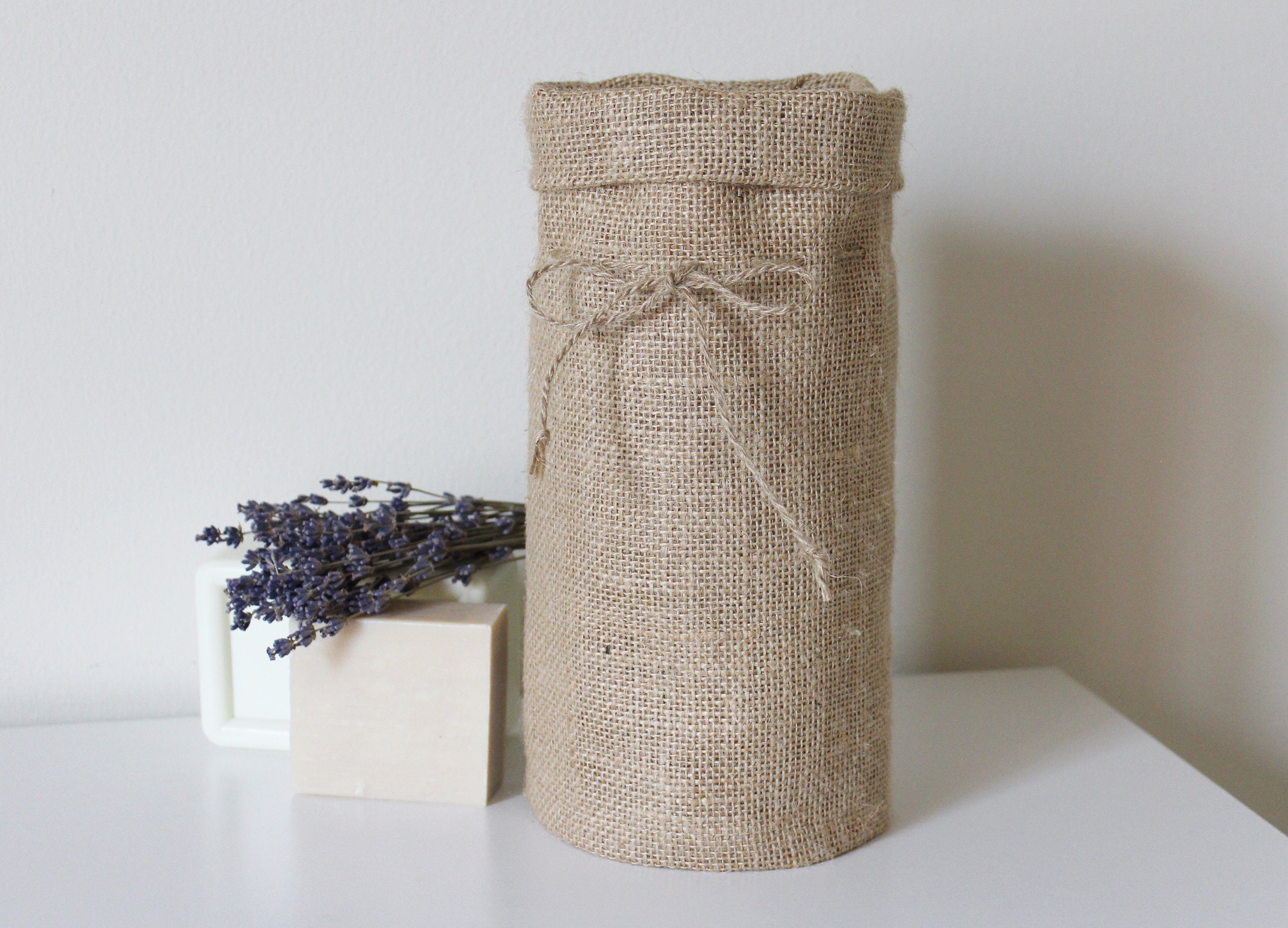 Minimalist Burlap Clorox Tub Cover Wet Wipes Cover Etsy